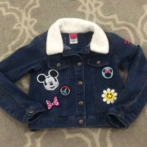 Disney girls blue jean jacket SZ 7/8